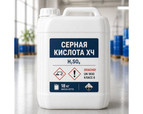Серная кислота "ХЧ" 10л. (18кг)