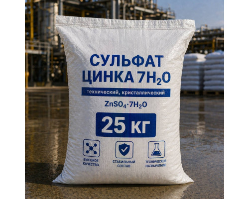 Сульфат цинка 7Н2О, меш/25 кг (Китай)