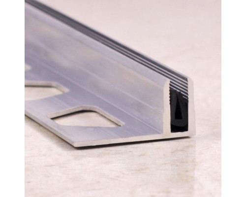 Профиль алюминиевый с резиновой вставкой под Т-обр. профиль 12 мм, 2,7 метра